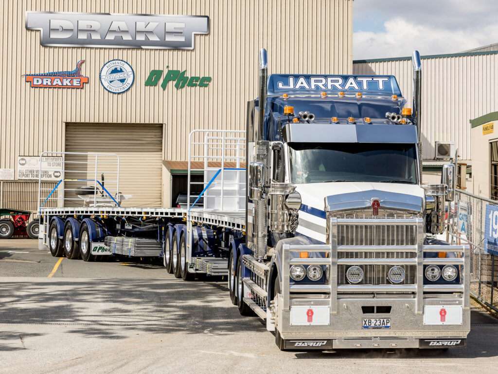 Jarratt truck with O'phee trailer