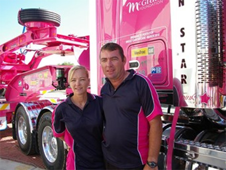 A piece of trailer transport history raises $7000 for charity