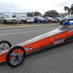 Drake Trailers support Tyler Gavin in drag racing