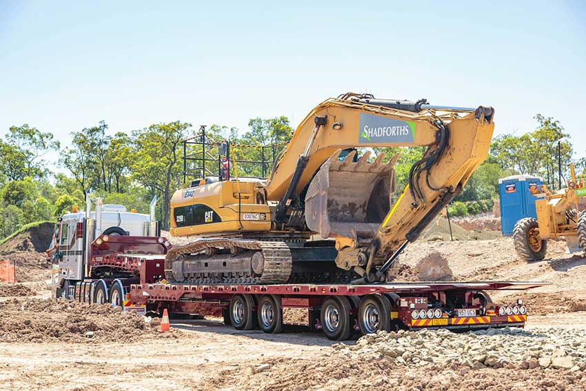 Drake Trailers unique quad axle Tilt Slide