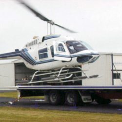 trucking helicopters by road