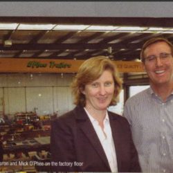 Sharon and Mick O'phee at Rocklea Factory