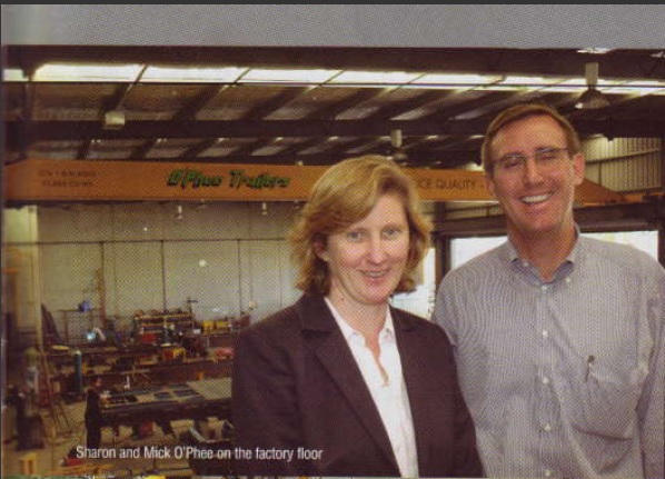 Sharon and Mick at factory